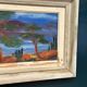 Original Danish Oil on Panel “Forest Motif” by Ivan Joern, Vintage 35×45cm