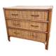 Commode vintage osier tressé rotin bambou design 50-60-70