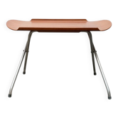 Folding table in teak with Norwegian alminette from the mid-century by F.M. Produkt, Frederiksberg Metalvarefabrik, 1960s.