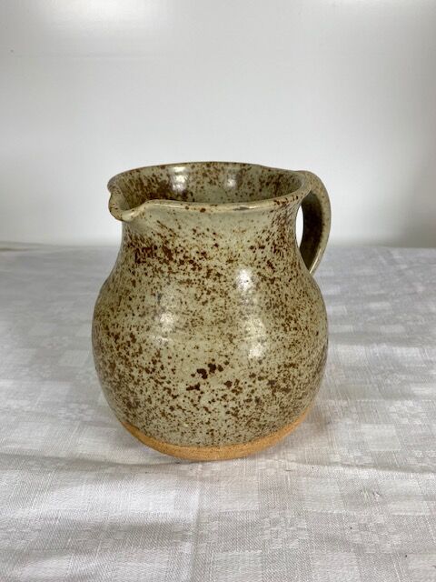 Turned sandstone water pitcher