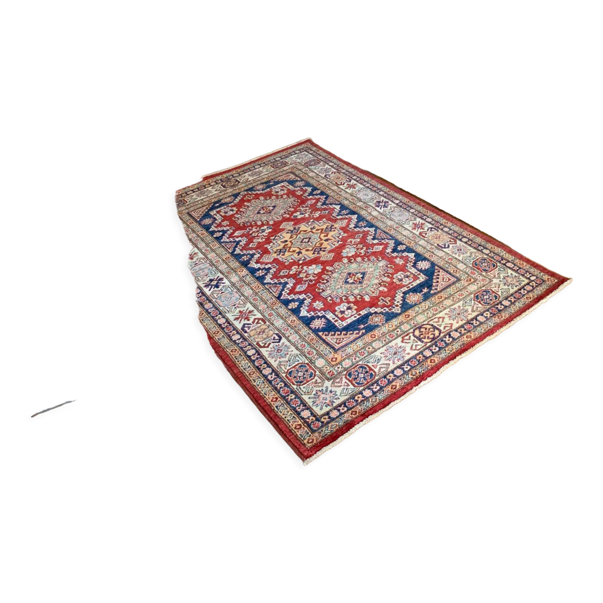 Pakistani carpet Lain - Kazak - 118 x 174 cm