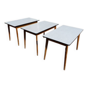 Lot de 3 table en formica