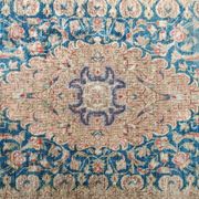 Kerman runner carpet in antique silk, hand-knotted from the 1940s.