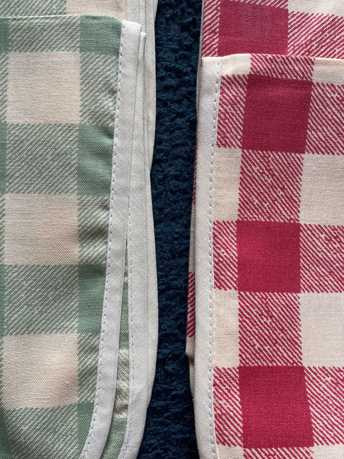 Lot de 18 serviettes de table Vichy