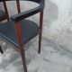 Paire de fauteuils scandinave en teck et cuir