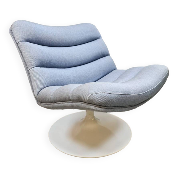 Fauteuil pivotant vintage design hollandais Geoffrey Harcourt Artifort F978