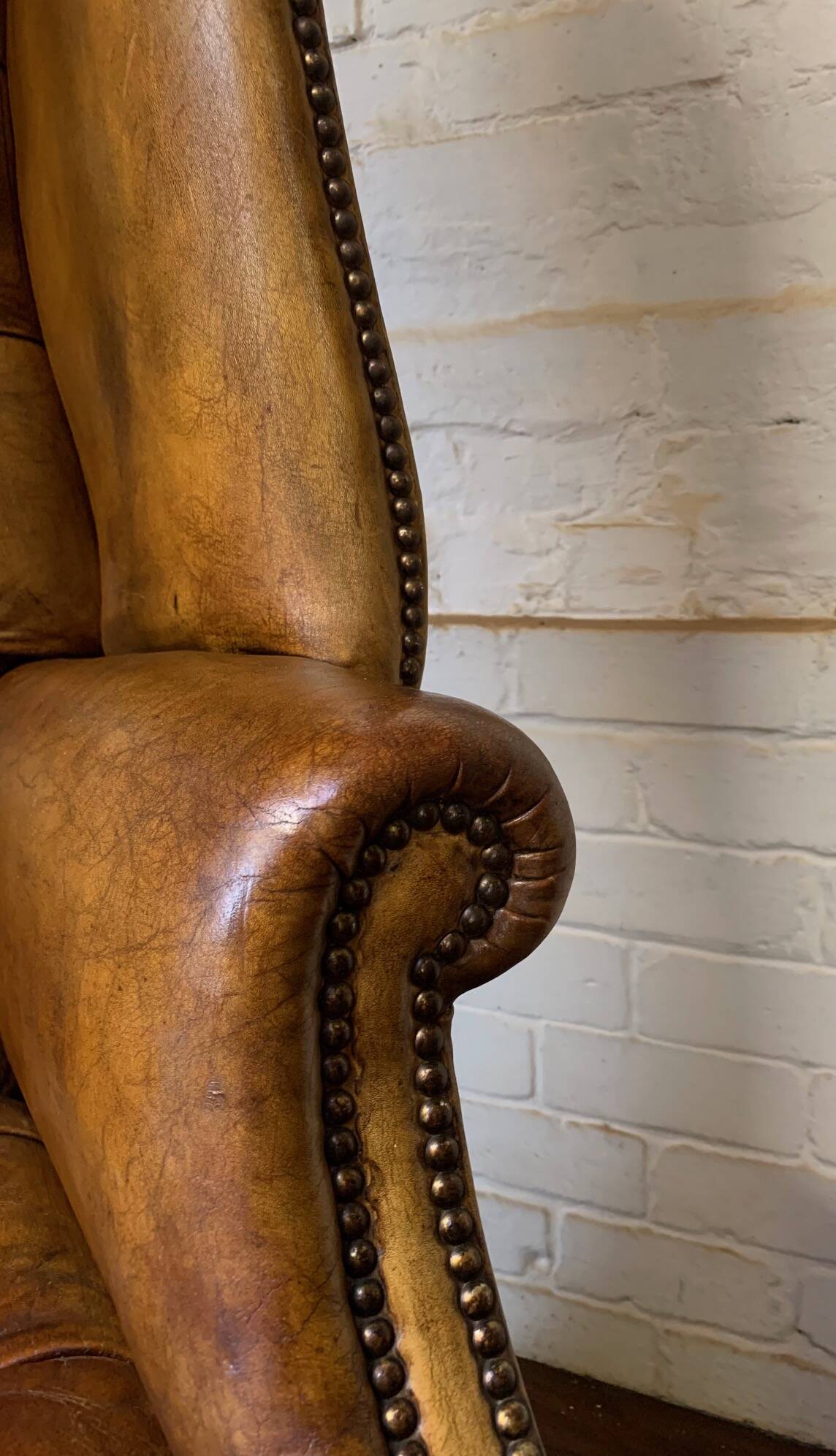 A Rare & Exceptional Deep-Buttoned Chesterfield Porter’s Chair Circa 1920’s
