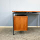 Bureau par Herbert Hirche pour Holzäpfel, teck avec acier tubulaire, années 1960.