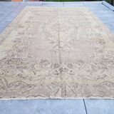Beige Vintage Floral Carpet sku v623