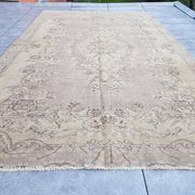 Tapis floral vintage beige sku v623