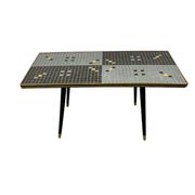 Table basse vintage mosaïque / table d'appoint / table à carreaux
