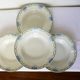 4 vintage deep plates from St Amand 220628
