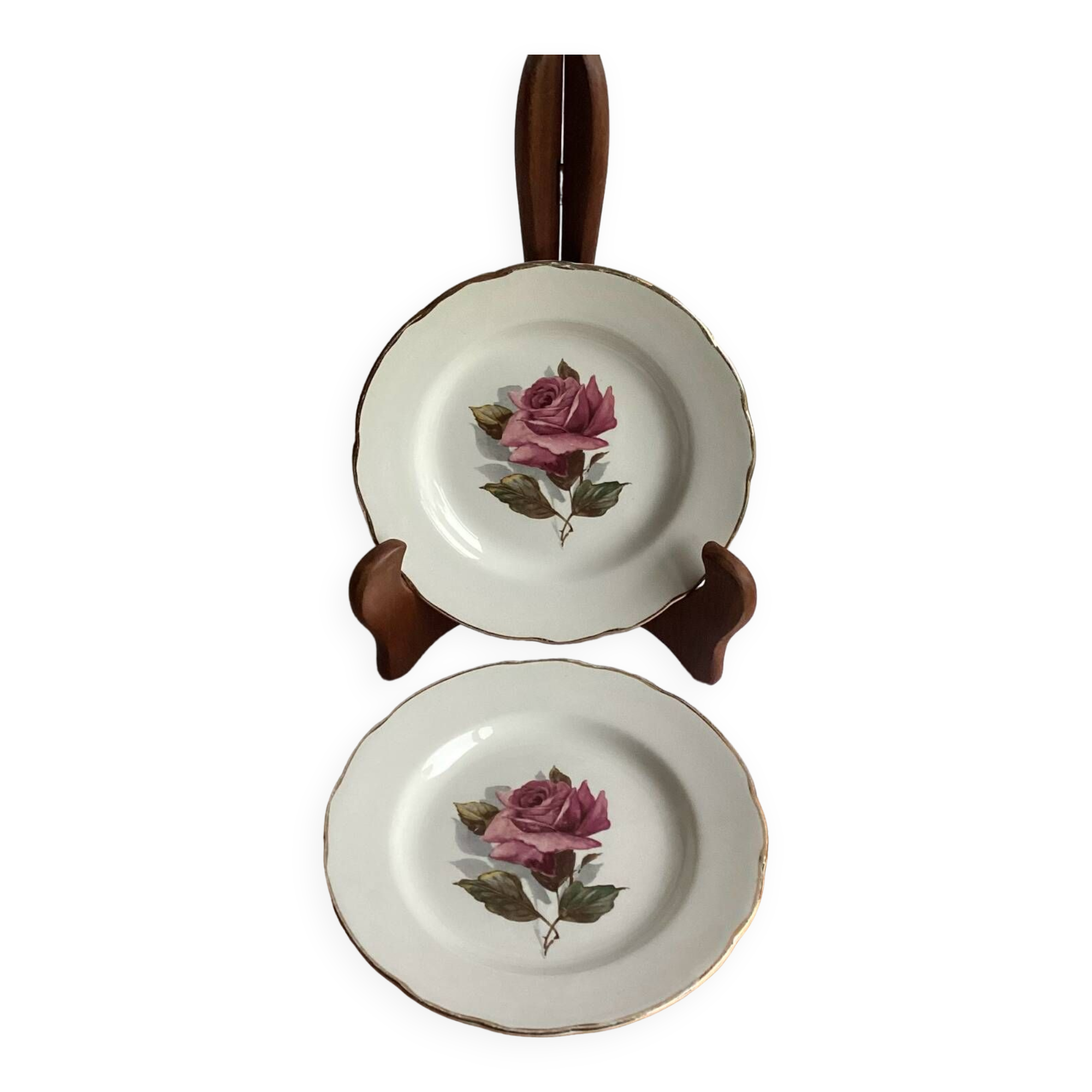 Set of 2 GIEN Chambord dessert plates
