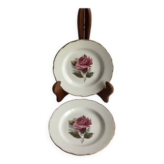 Set of 2 GIEN Chambord dessert plates