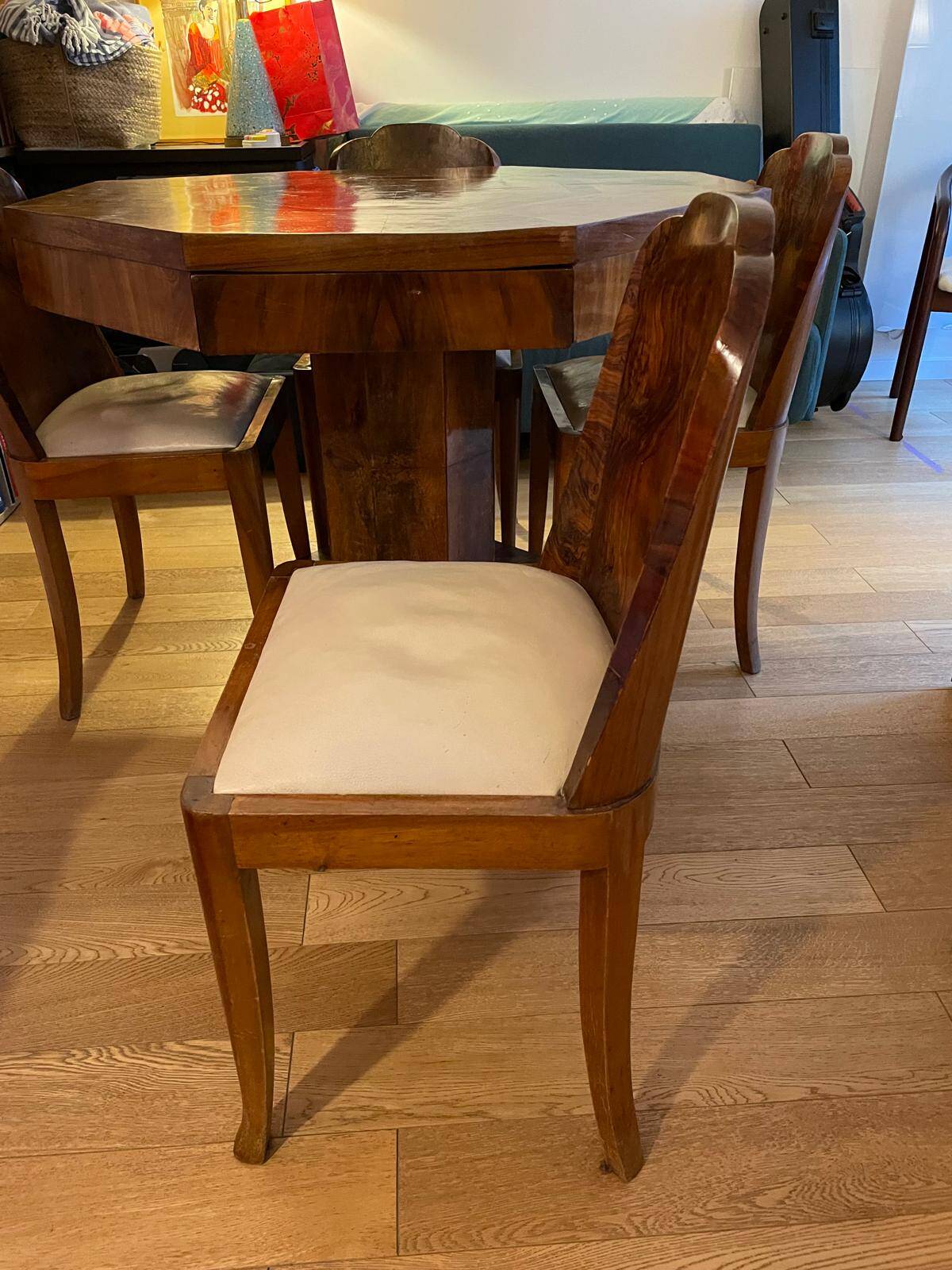 Dining table and chairs