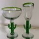 Vintage blown glass cactus glasses