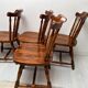4 chaises western de saloon vintage 1970-1980