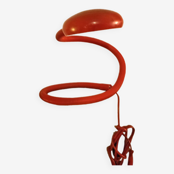Orange flexible articulated lamp