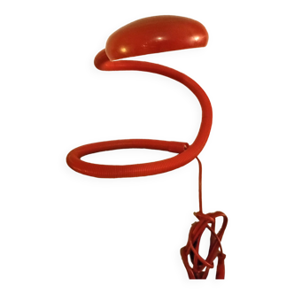 Orange flexible articulated lamp