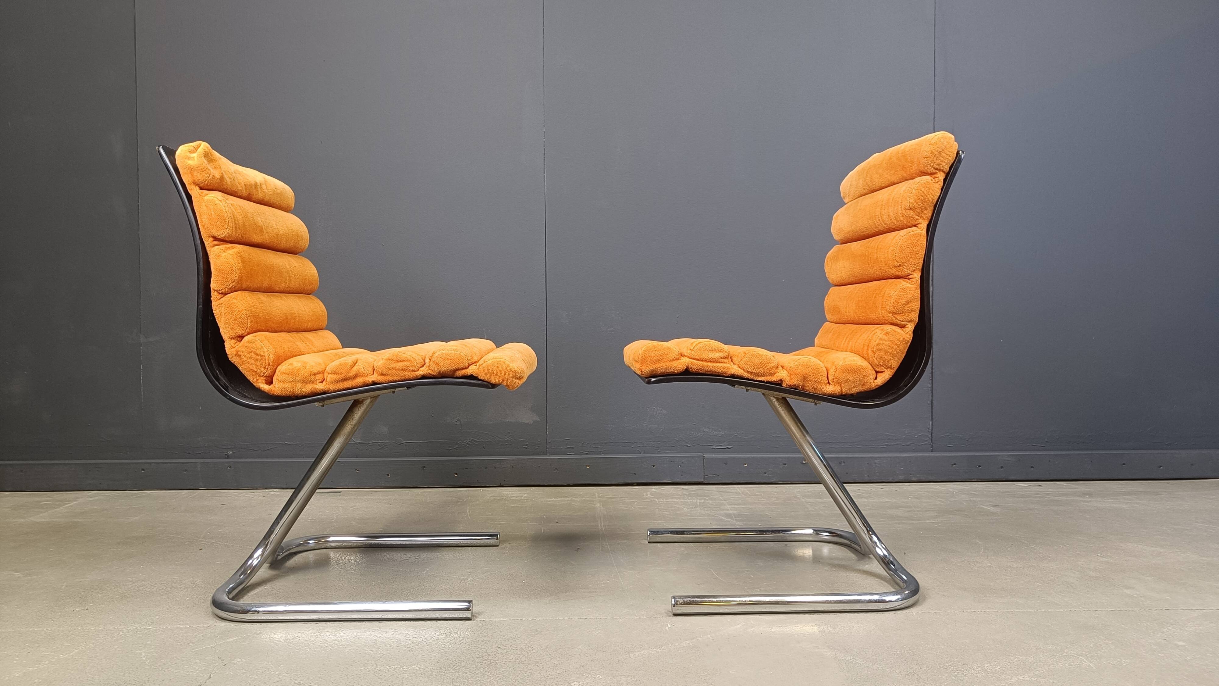 Set of 6 Space Age Dining Chairs, 1970s
