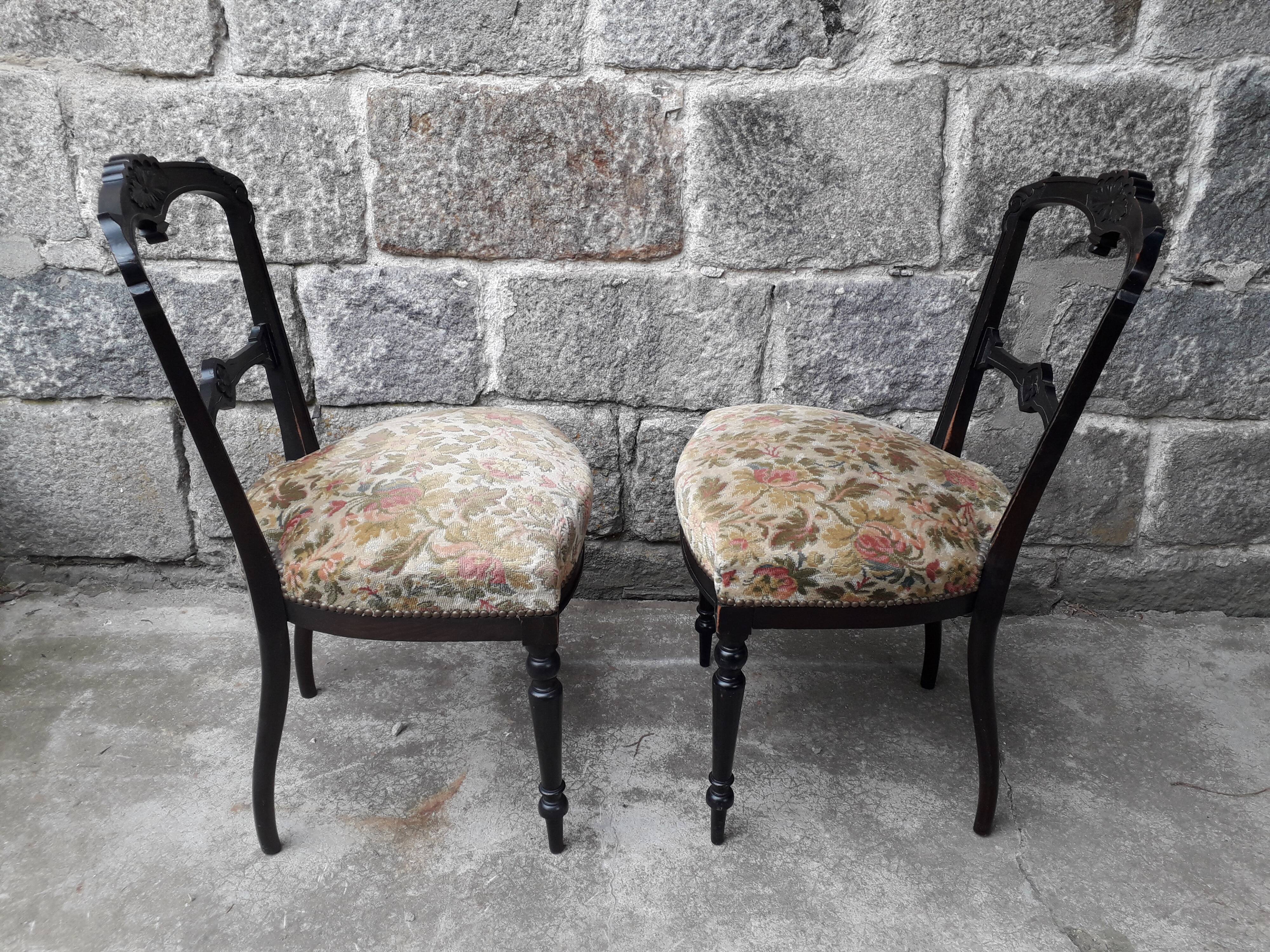 Pair of Napoleon III chairs
