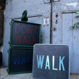 American fiberglass fire plate don't walk