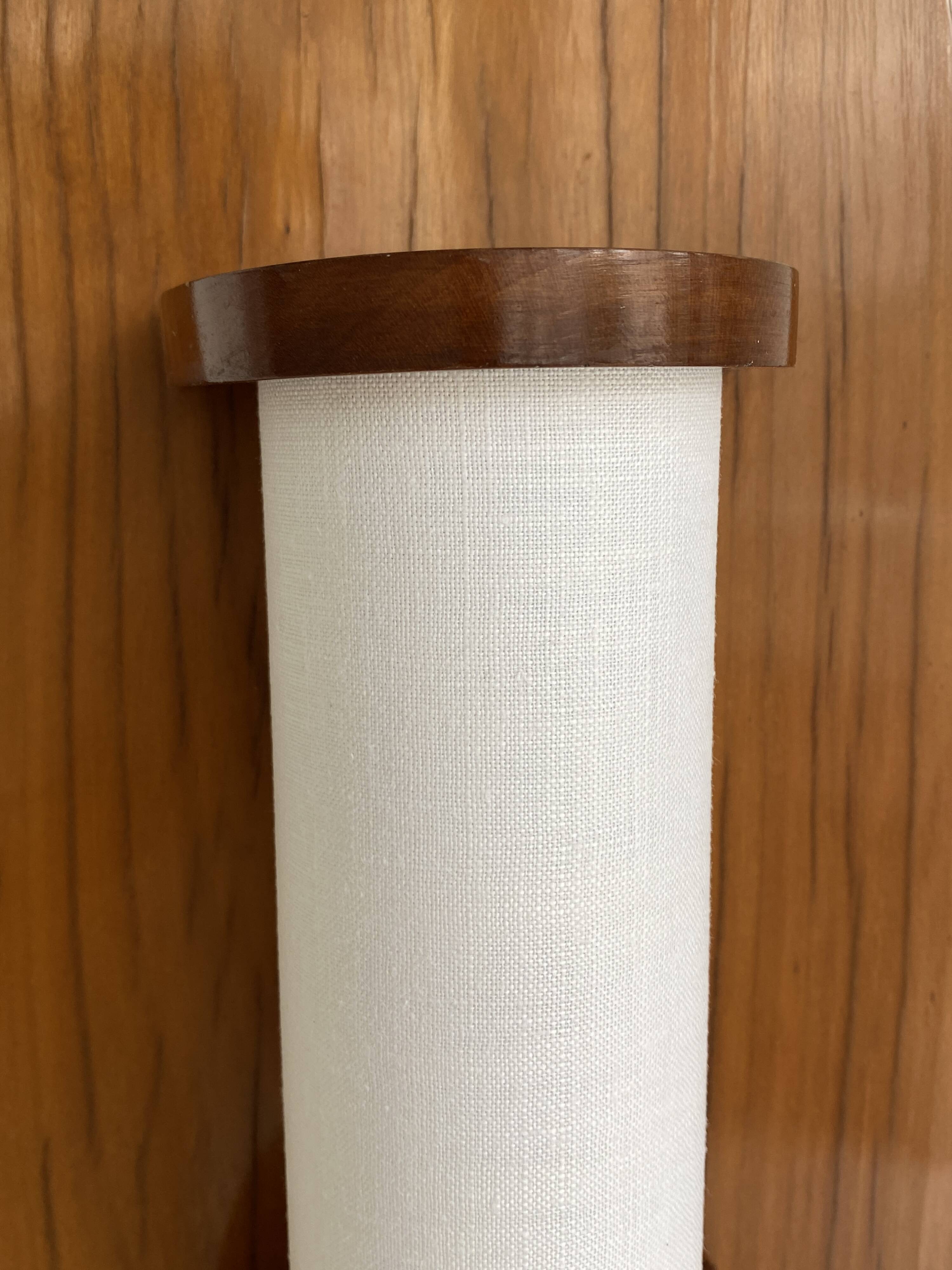 1960s wooden floor lamp