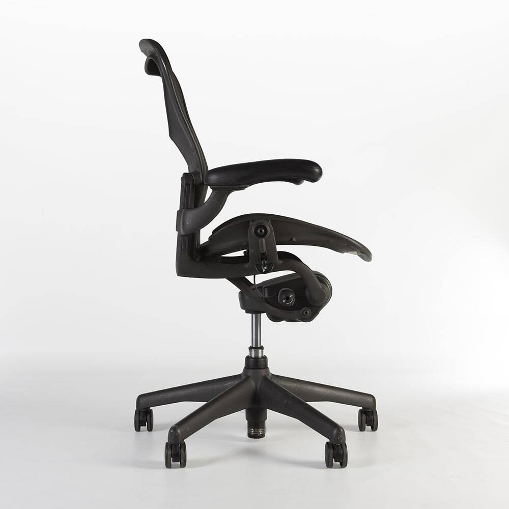 Chaise de bureau noire Herman Miller Original Chadwick & Stumpf Aeron B