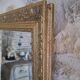 Rectangular gold mirror