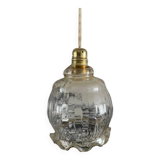 Vintage amber glass chandelier