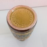 Polychrome ceramic soliflore vase by Bay Keramik / vintage 60s-70s