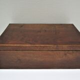 Old patinated solid wood box
