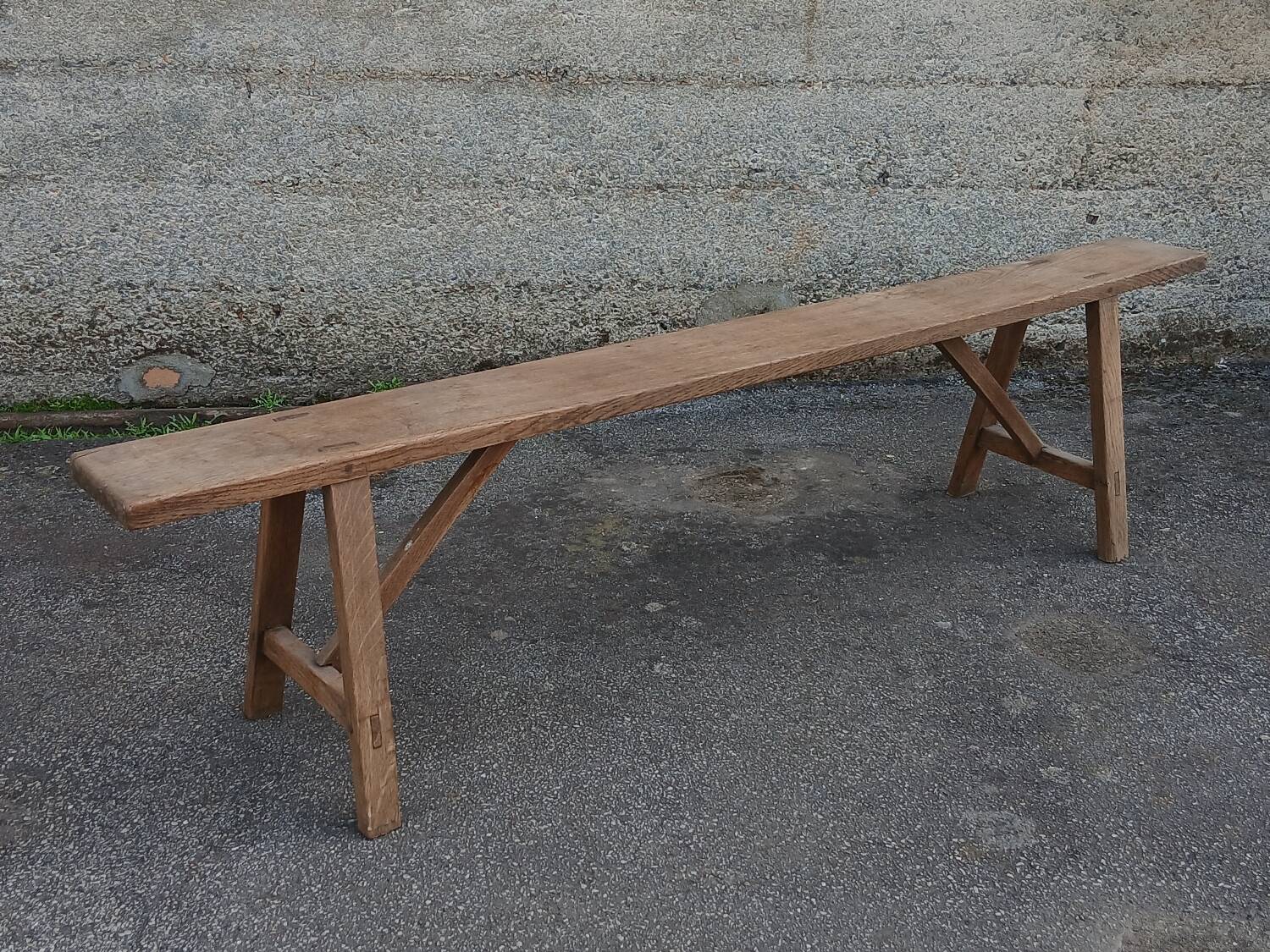 Banc de ferme en chêne
