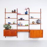PS System Danish design teak wall system, 1960s