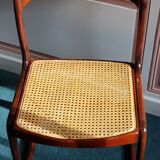 Suite of 6 chairs sleigh Baumann vintage redone
