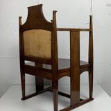 Chaise Arts and Crafts de William Birch par EG Punnett pour Liberty & Co. vers 1900