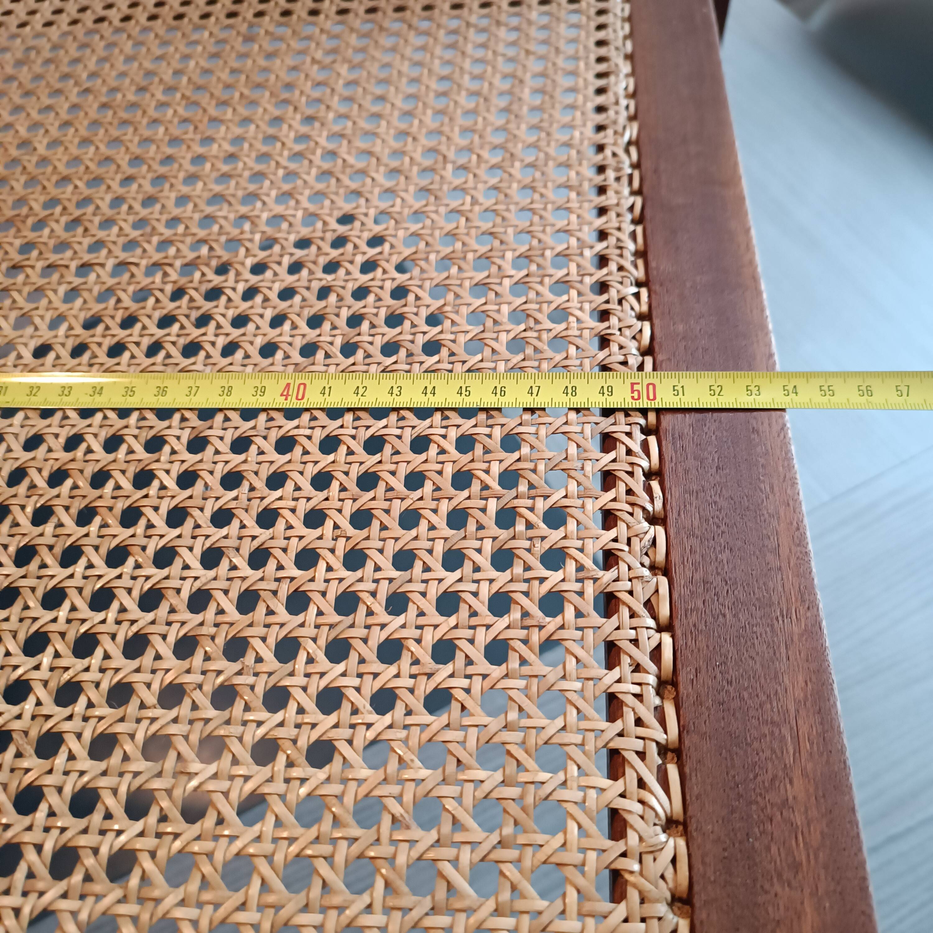 Roger Landault designer wooden cane armchair