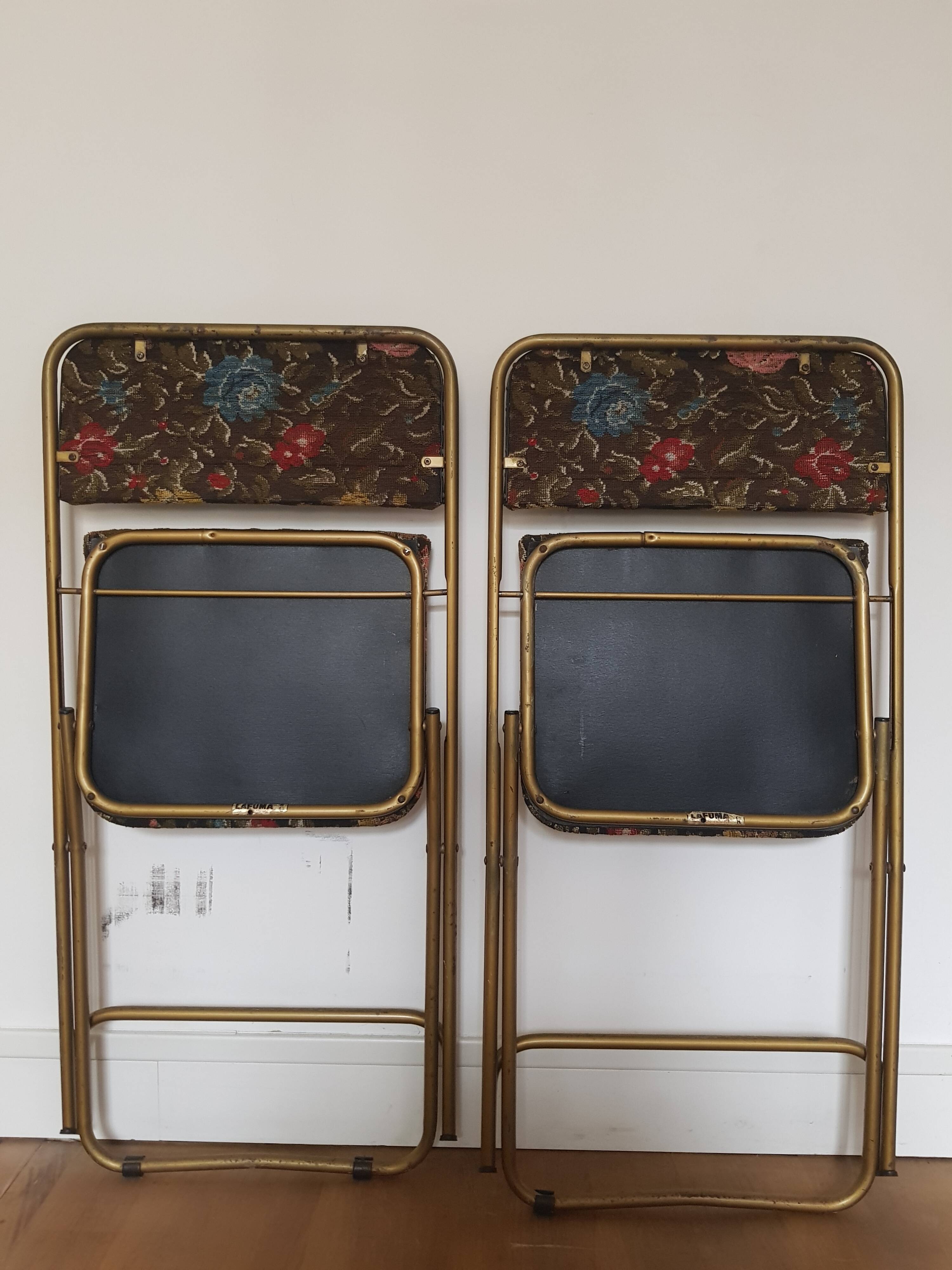 Set of 2 Lafuma folding chairs