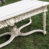 Console table decor side table Louis 16 style old painting