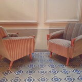 Fauteuil club années 50 60 scandinaves
