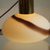 Murano glass brass table lamp with matching shade, Italy 1970s.
