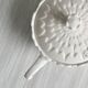 Petit sucrier ou boîte à condiments, porcelaine blanche Boch