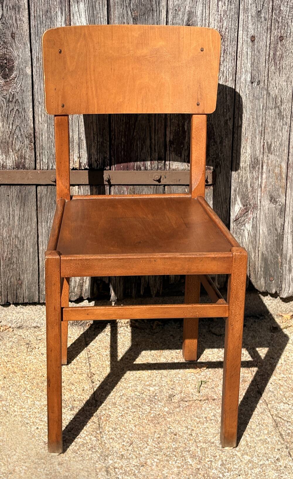 Set of 10 indestructible vintage bistro chairs signed ELF, 1950s.