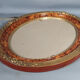Old oval frame gilded stucco wood 50.5x40 cm, leaf 40x29.8 cm circa 1930 SB