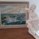 Tableau vintage marine mouette