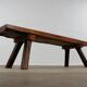 Restaurierte Schlachtebank Sitzbank coffeetable Blumenbank