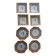 Lot de 8 assiettes de la savane