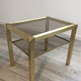 Table brass and glass Mara