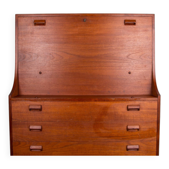 Secretary, desk, Danish in Teak by Borge Mogensen for Soborg Mobelfabrik 1960.