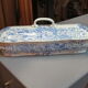 Porte savon en faience bleu de sarreguemines